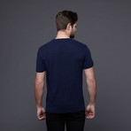 V-Neck T-Shirt // Navy (L)