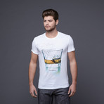 Minimal Rock Glass T-Shirt // White (S)