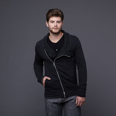Antony Morato // Asymmetrical Zipper Sweater // Black (S)