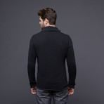Antony Morato // Asymmetrical Zipper Sweater // Black (XL)