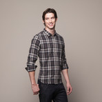 Buttondown Flannel Shirt // Grey (L)