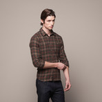Buttondown Flannel Shirt // Forest Green (XL)
