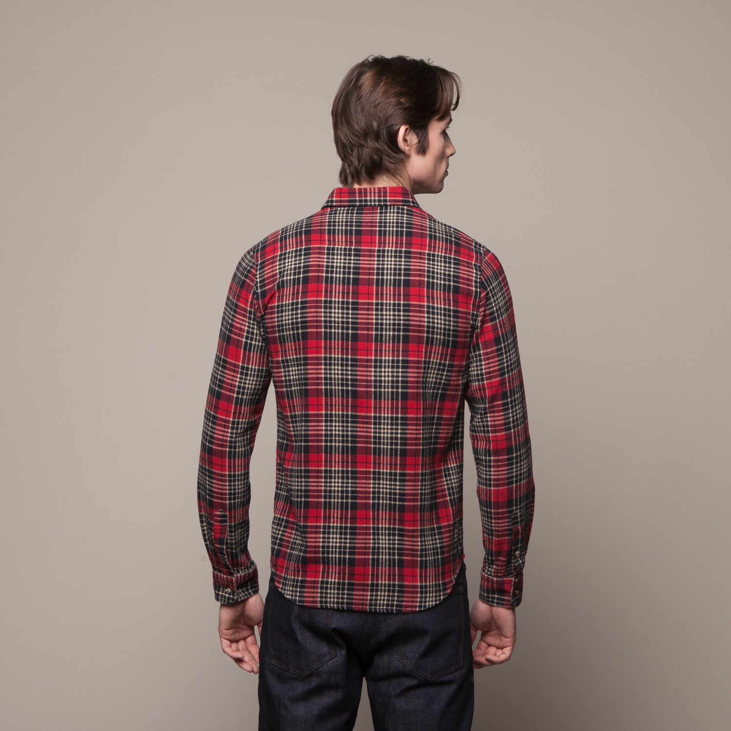 Buttondown Flannel Shirt // Red (S) - Bestall - Touch of Modern