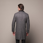 Karako // Chesterfield Overcoat // Grey + Black (US: 50R)