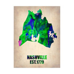 Nashville Watercolor Map