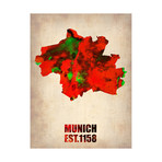 Munich Watercolor Map