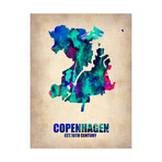 Copenhagen Watercolor Map