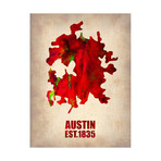 Austin Watercolor Map