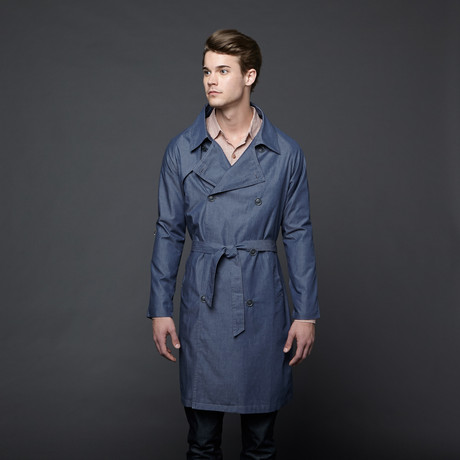 Lazyboy Trench // Navy (XS)