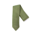 Green Silk Knit Tie