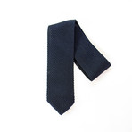 Navy Silk Knit Tie