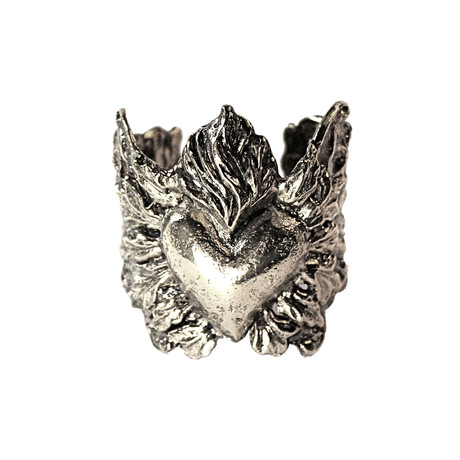 Sacred Heart Cuff // Silver