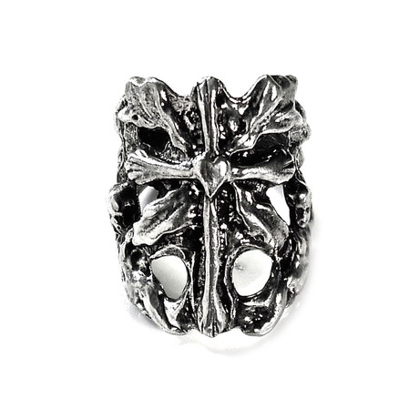 Cross & Cupid Ring (Size 6)
