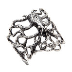 Octopus Cuff // Silver Plated