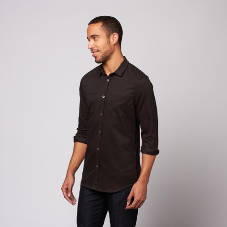 Benson Button-Up // Black Raw (S)