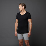 SilverPlus V-Neck Shirt // Black (XL)