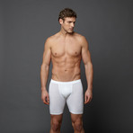 BeesWax Boxers Long // White (XL)