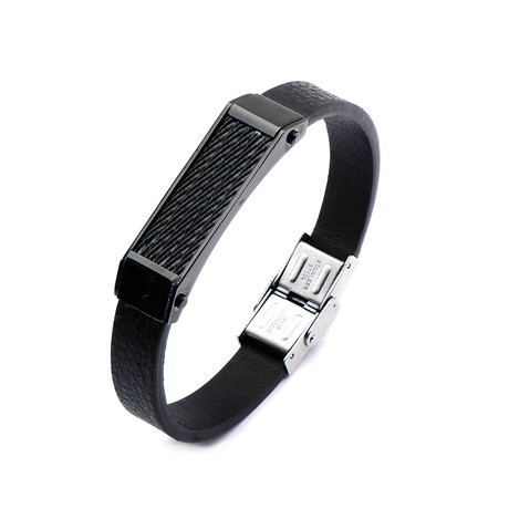 Leather Bracelet // Black