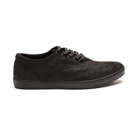 Wingtip Suede Sneaker // Black (US: 7)