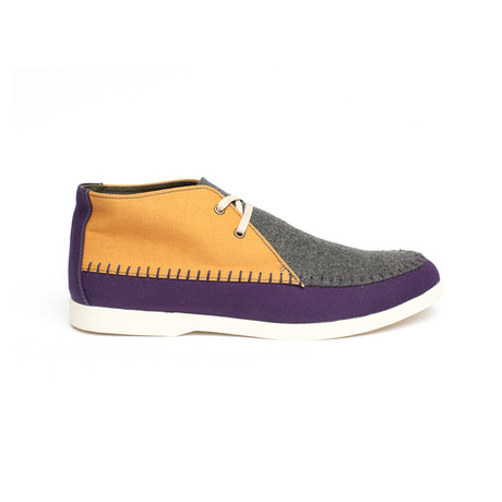 Apache Canvas + Wool Sneaker // Sunflower + Purple (US: 7)