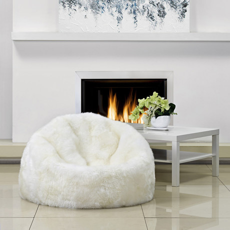 3’ Bean Bag Chair // Ivory