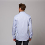 Button-Up Shirt // Sky Blue Checkered (S)