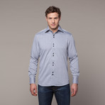 Button-Up Shirt // Silver Stripe (XL)