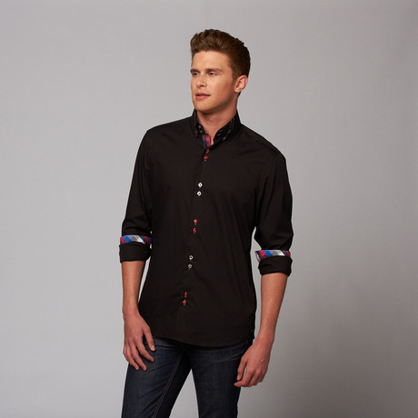 Johnny D. Button-Up Shirt // Black (S)