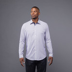 Purple Dress Shirt // Purple & White Stripe (2X)