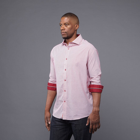 Red Stripes Dress Shirt // Red Stripe (1X)