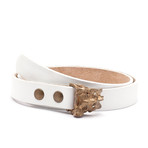 White Calf Belt (Small / 30" - 36")