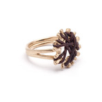 Vertebrae Ring // Gold (Small / 5.5")