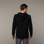 Hooded Henley Fleece Pull Over // Stretch Limo (L)