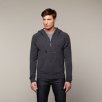 Americana Cashmere Hoodie // Charcoal (2XL)