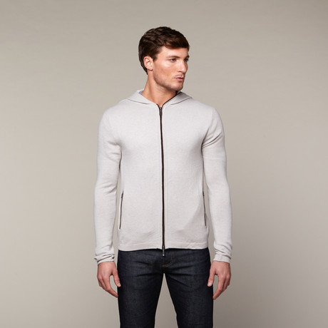 Caruso Cashmere Hoodie // Natural (L)