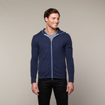 Caruso Cashmere Hoodie // Navy (L)