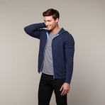 Caruso Cashmere Hoodie // Navy (L)