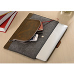 MacBook Sleeve // Leather Zip Pocket (11" MacBook Air)