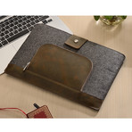 MacBook Sleeve // Leather Zip Pocket (11" MacBook Air)