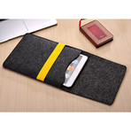 Grey & Yellow iPad Sleeve (iPad Mini)