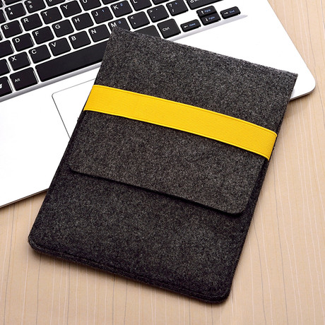 Grey & Yellow iPad Sleeve (iPad Mini)