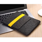 Grey & Yellow iPad Sleeve (iPad Mini)