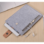 Single Front Pocket Tablet Sleeve (iPad Mini)