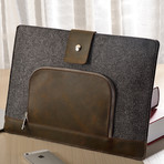 MacBook Sleeve // Leather Zip Pocket (11" MacBook Air)