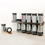 Zero Gravity™ // Magnetic 12-Can Spice Rack // Grey