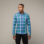 Large Check Shirt // Green + Navy (3XL)