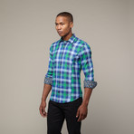 Large Check Shirt // Green + Navy (3XL)