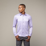 Check Trim Shirt // Lilac (XS)