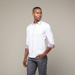 Check Trim Shirt // White (S)