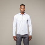 Check Trim Shirt // White (S)